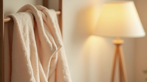 Adoptez le confort d'un peignoir de bain femme en éponge